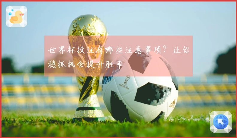 世界杯投注有哪些注意事项？让你稳抓机会提升胜率